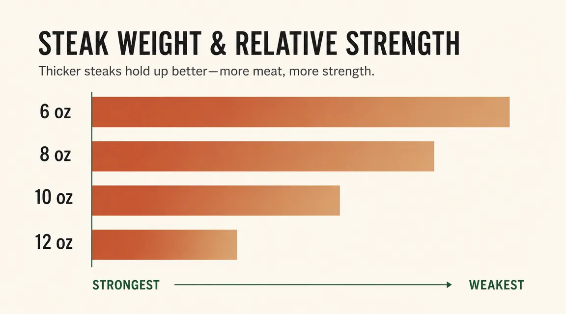 Chart comparing brew volume to coffee strength for the Keurig K-Mini across four cup sizes